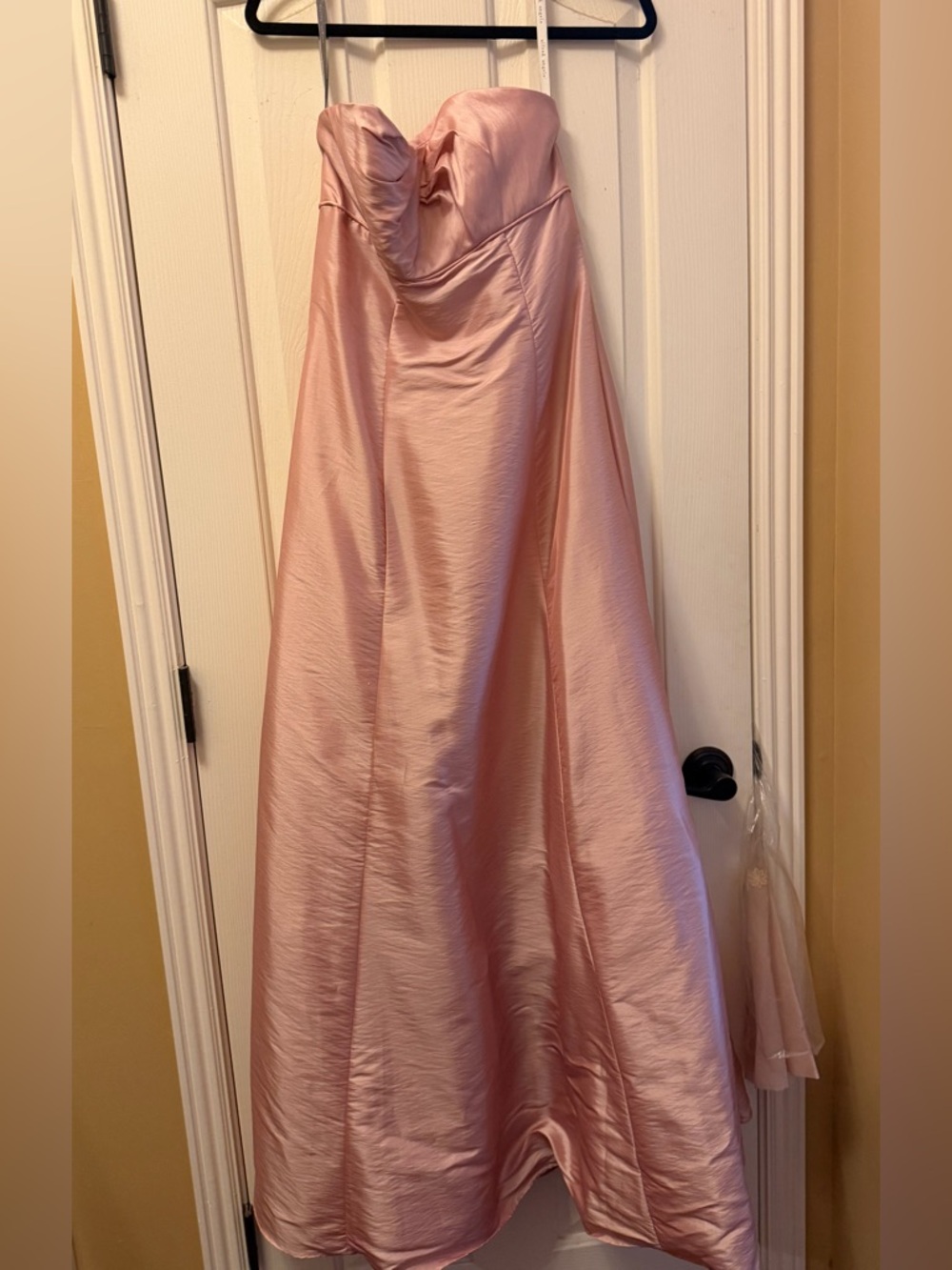 Alfred Angelo Satin Strapless Ball Gown in Dusty Rose